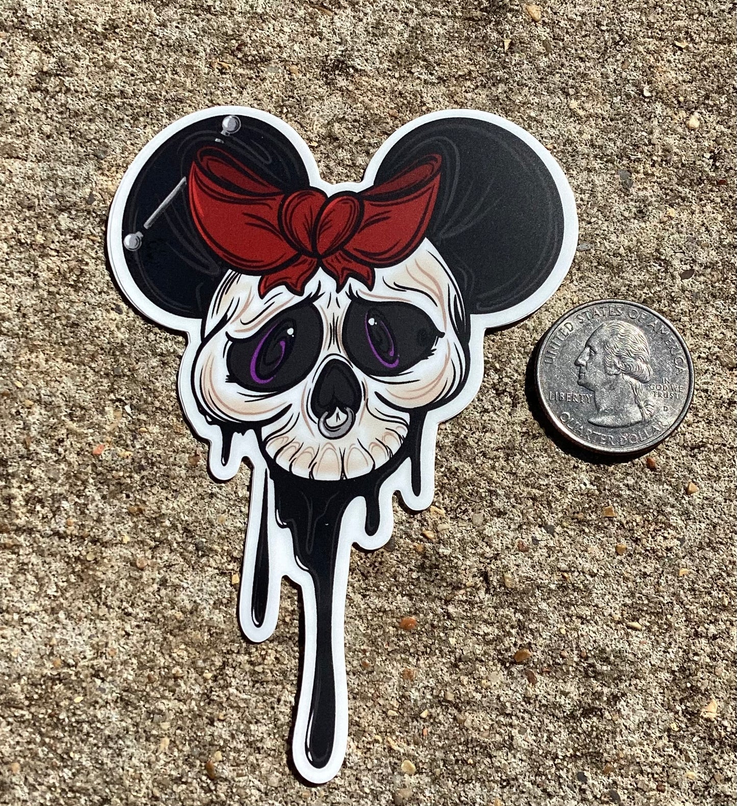 Sticker Minnie Skull