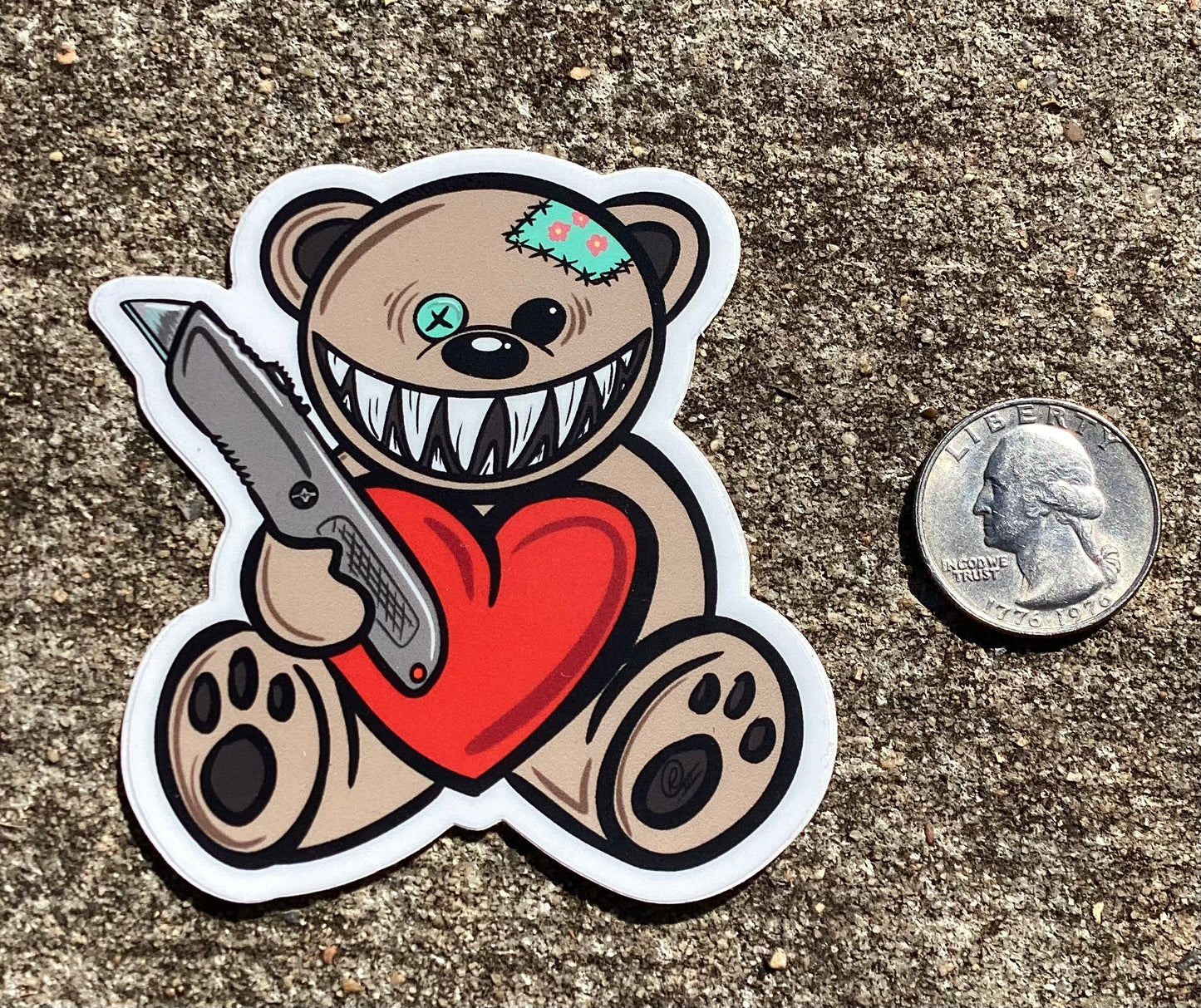 Sticker Teddy Hugs