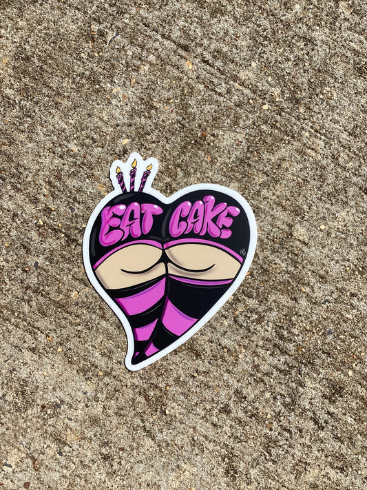 Sticker Eat Cake Vanilla